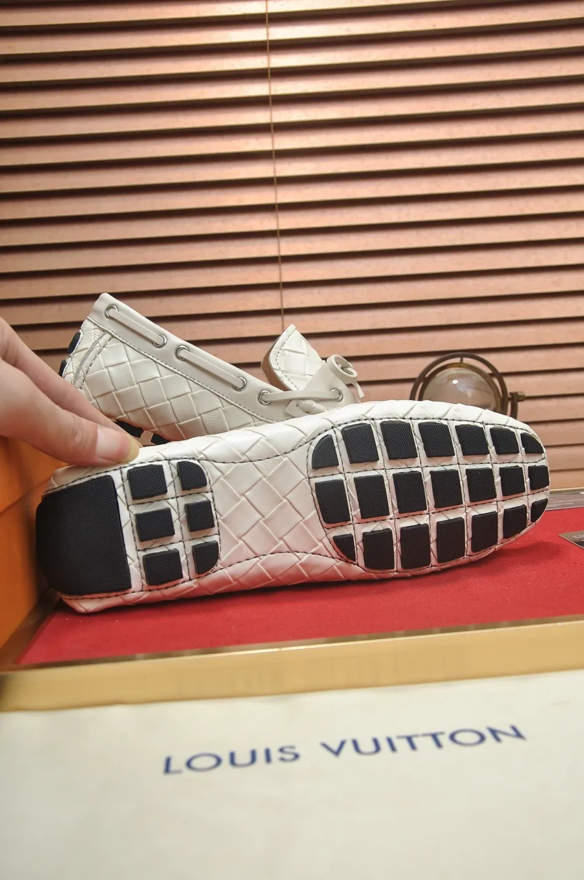 Men's Men's Shoes💰420💶【GUCCI】 (High-end Niuli) New 🍀Gucci*——Gucci Doudou Shoes! Made of imported original cowhide, the inner top layer is comfortable cowhide lining! Original wear-resistant rubber outsole! High quality products! Code number 38-44!